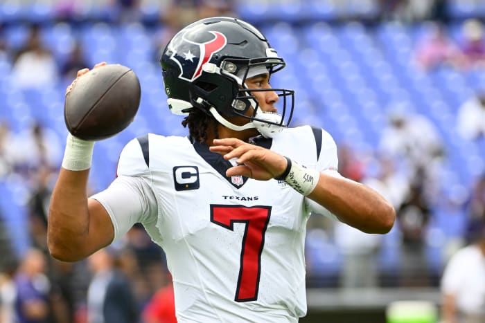 Quarterback C.J. Stroud and the Houston Texans will wear their white jerseys in Week 8.